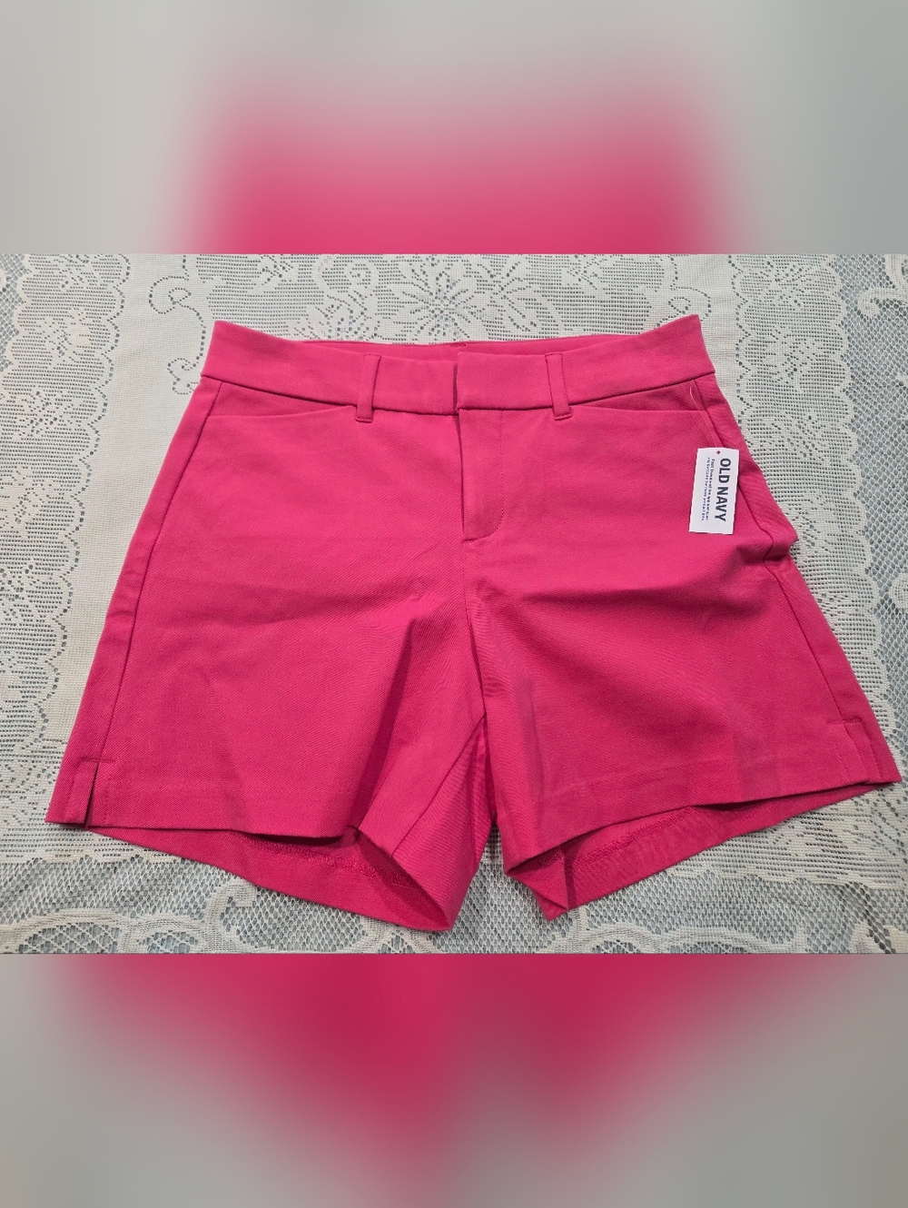 Old Navy Pixie High-Rise Shorts in Hot Pink Sz 2 NWT